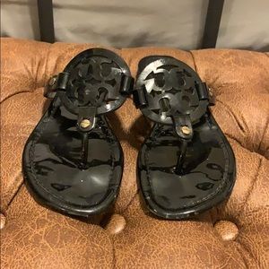 Black Tory Burch Miller Sandals